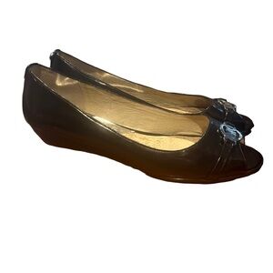 MICHAEL KORS open toe patent leather shoe size 9.5